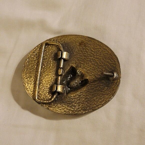 NEW Vintage Brass 3D Drill Bit Sii Smith Tool Oilfield Oilpatch Belt Buckle - Picture 4 of 6